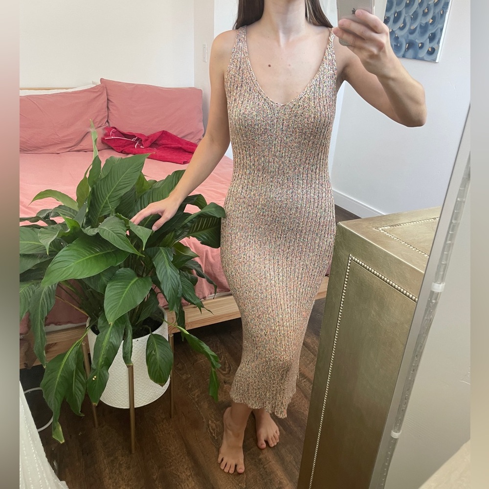 Lush Knit Multicolor Dress